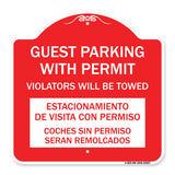 Guest Parking with Permit Violators Will Be Towed Estacionamento De Visita Con Permiso Coches Sin Permiso Seran Remolcadoa