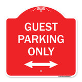 Guest Parking Only (With Bidirectional Arrow)