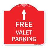 Free Valet Parking with Ahead Arrow