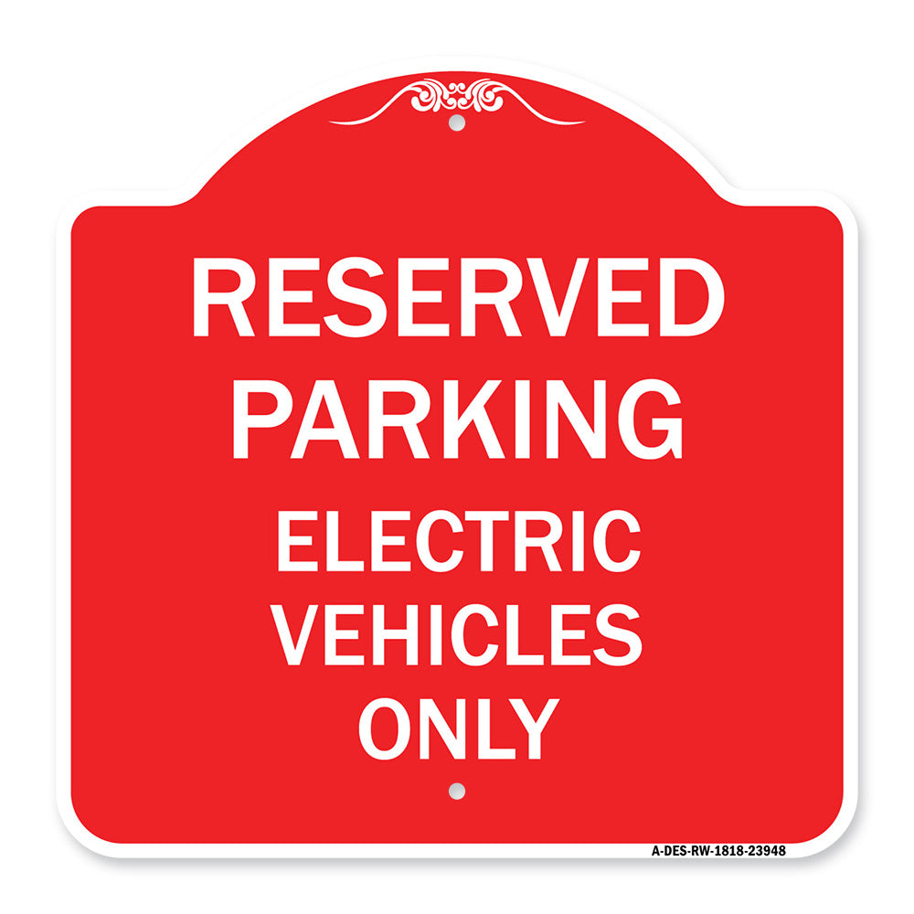 For Electrical Cars Reserved Parking - Electric Vehicles Only