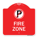 Fire Zone (No Parking Symbol)