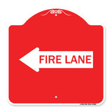 Fire Lane Left Arrow