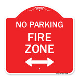 Fire Lane with Bidirectional Arrow