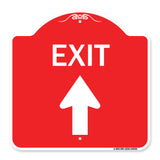 Exit Sign Exit with Up Arrow