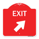 Exit Sign Exit with Right Arrow