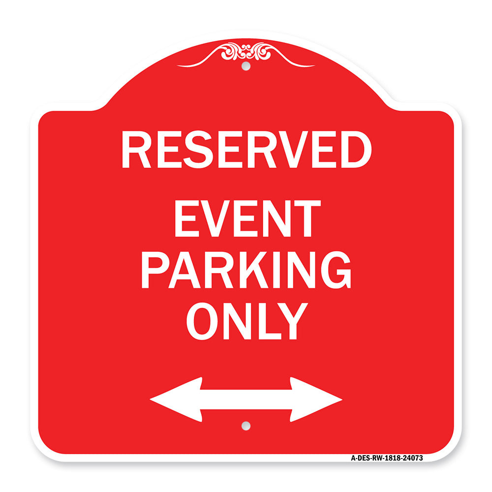 Event Parking Only (With Bidirectional Arrow)