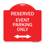 Event Parking Only (With Bidirectional Arrow)
