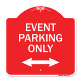 Event Parking Only (With Bidirectional Arrow)