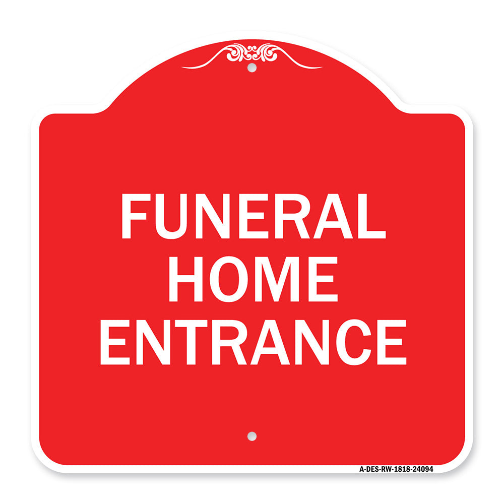Entrance Sign Funeral Home Entrance