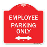 Employee Parking Only (With Bi-Directional Arrow)