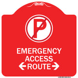 Emergency Access Route (With Bidirectional Arrow)