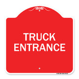 Driveway Sign Truck Entrance