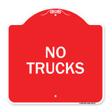 Driveway Sign No Trucks