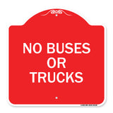 Driveway Sign No Buses or Trucks