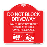 Do Not Block Driveway (With Graphic)