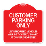 Customer Parking Only Unauthorized Vehicles Will Be Ticketed Towed at Owners Expense