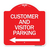 Customer and Visitor Parking (With Left Arrow)