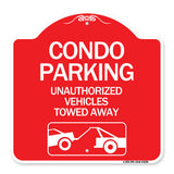 Condo Parking - Unauthorized Vehicles Towed Away (With Car Tow Graphic)