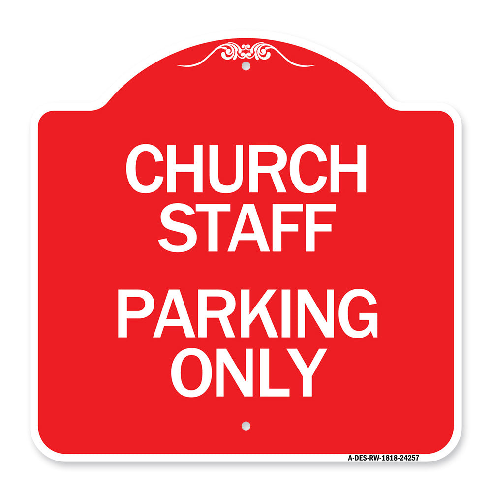 Church Staff Parking Only