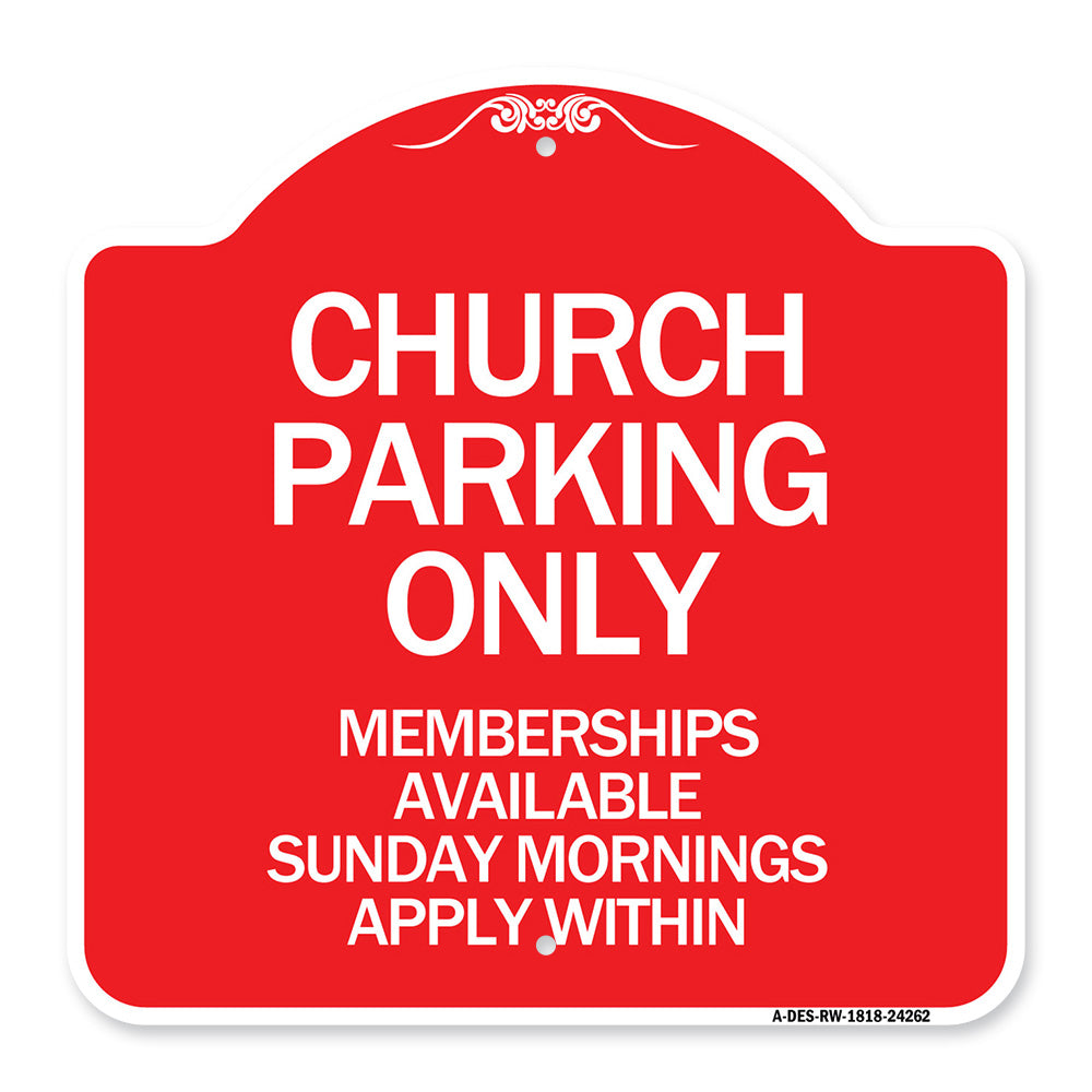 Church Parking Only Memberships Available Sunday Mornings Apply Within
