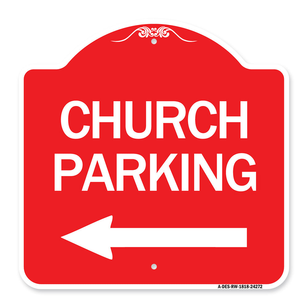 Church Parking (With Left Arrow)