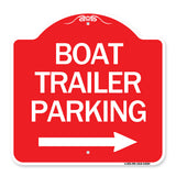 Boat Trailer Parking (With Right Arrow Symbol)