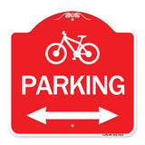 Bicycle Symbol Parking (With Bidirectional Arrow)