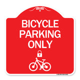 Bicycle Parking Only (With Cycle and Lock Symbol