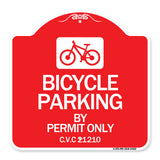 Bicycle Parking by Permit Only C.V.S. 21210 (With Bicycle Graphic)