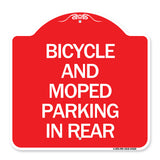 Bicycle and Moped Parking in Rear