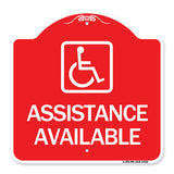 Assistance Available with Handicap Symbol