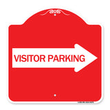 Visitor Parking (With Right Arrow)
