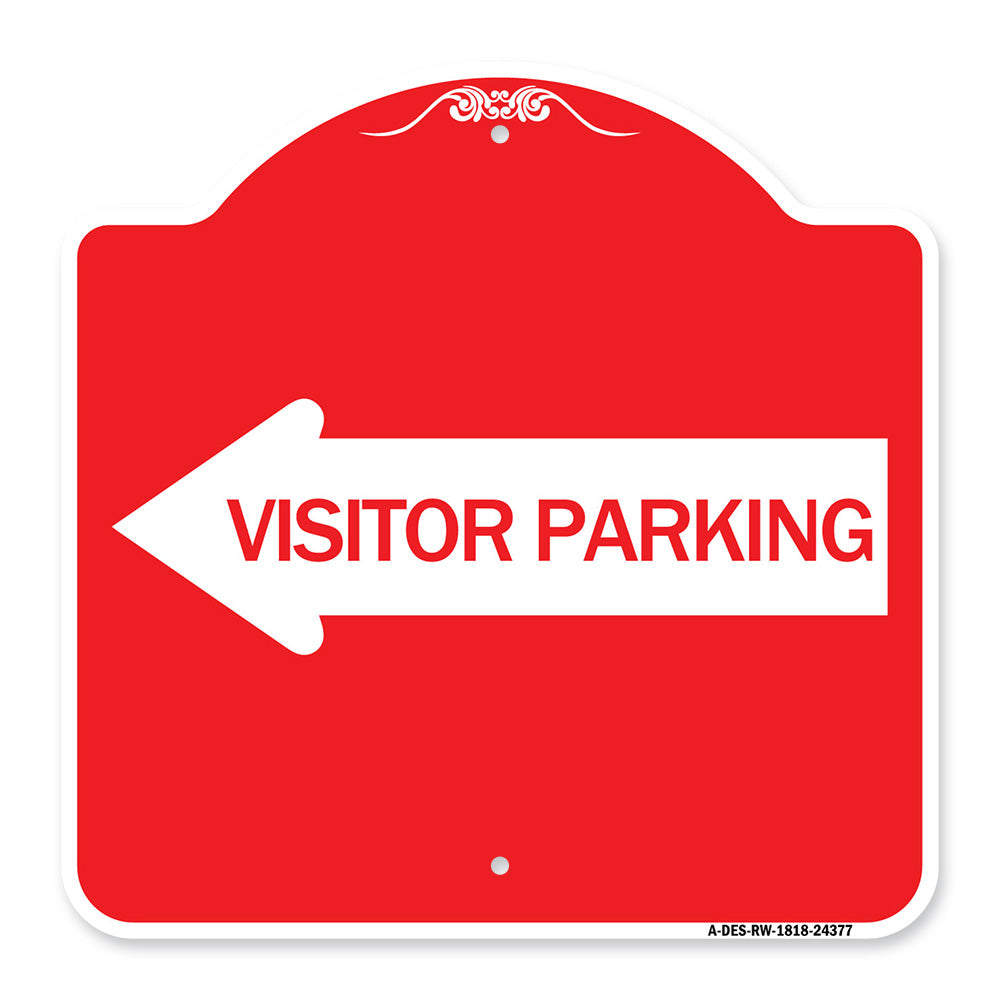 Visitor Parking (With Left Arrow)