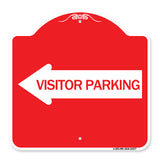 Visitor Parking (With Left Arrow)