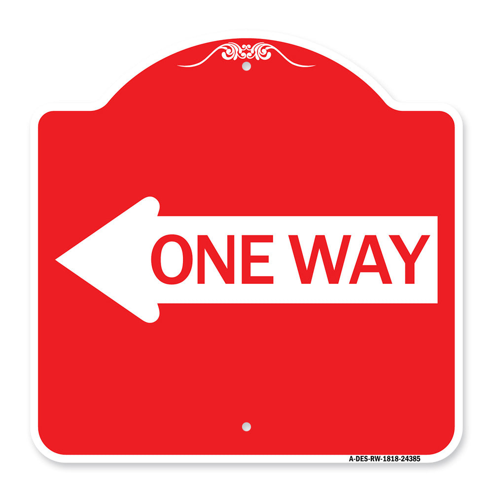 One Way (With Left Arrow)
