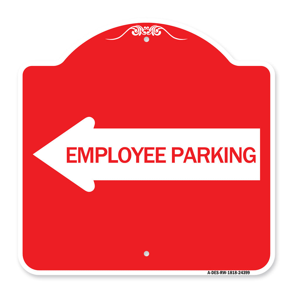 Employee Parking (With Left Arrow)