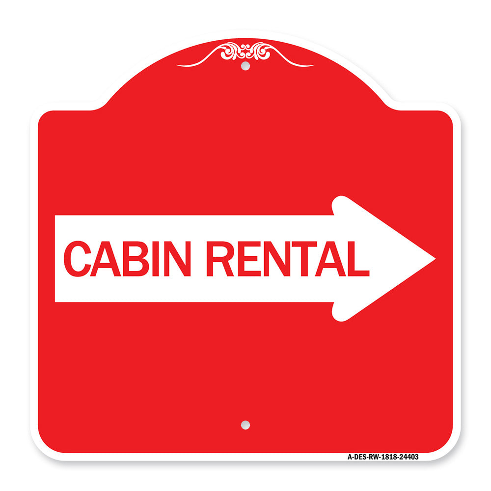 Cabin Rental (With Right Arrow)