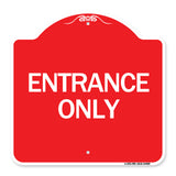 Traffic Entrance Sign Entrance Only