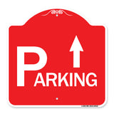 Parking with Arrow Pointing Up