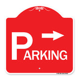 Parking with Arrow Pointing Right