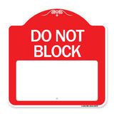 Do Not Block Custom No Parking Text Here