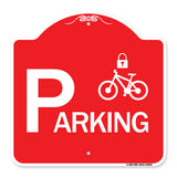 Parking (With Cycle and Lock Symbol)