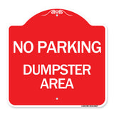 No Parking Dumpster Area