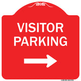 Visitor Parking (With Right Arrow)