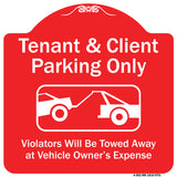 Tenant And Client Parking Only Violators Towed Away With Graphic