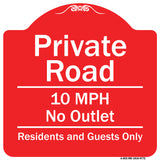 Private Road 10 Mph No Outlet Residents And Guests Only