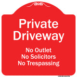 Private Driveway No Outlet Solicitors Or Trespassing