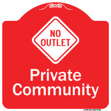 Private Community With No Outlet Symbol