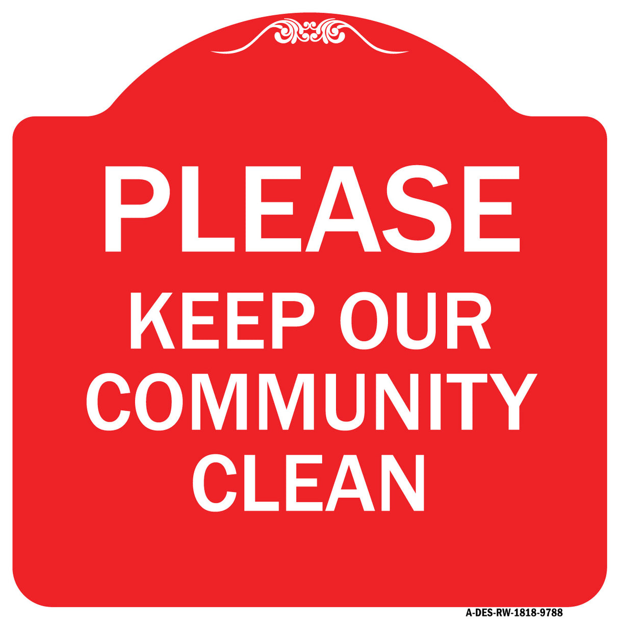 Please Keep Our Community Clean