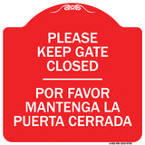 Please Keep Gate Closed Por Favor Mantenga La Puerta Cerrada